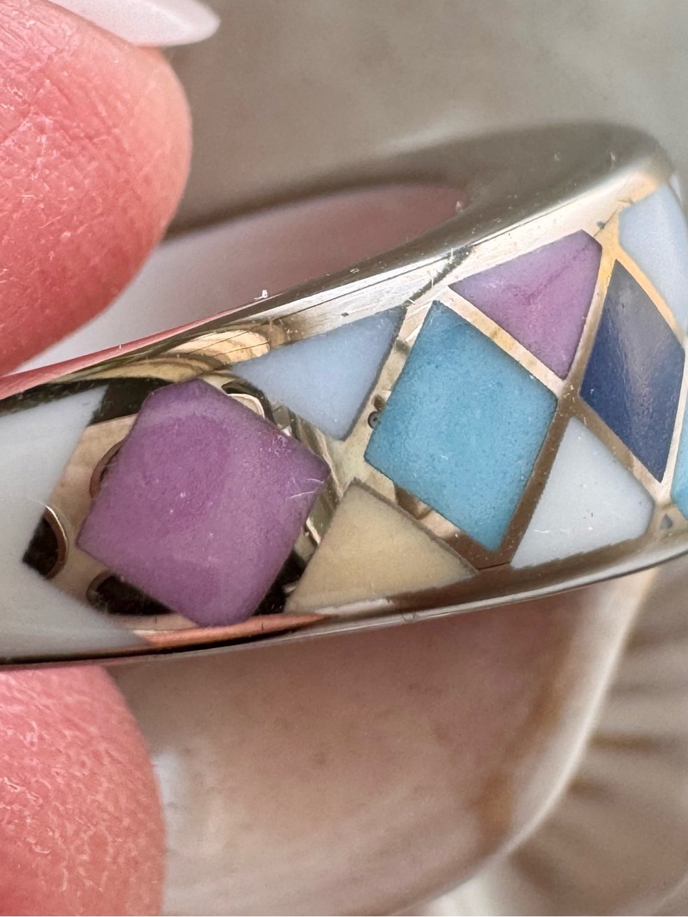 Bernardaud Limoges Porcelain Ring, size 6 - Picture 9 of 15